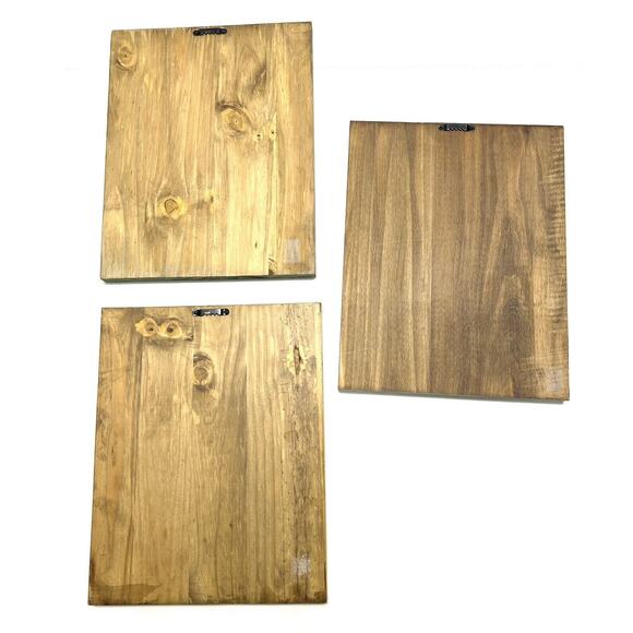 Pottery Barn Kids Painted Wood Wall Art 11” x 14” Plaque French Set Of 3 - Picture 5 of 5